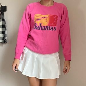 💛Vintage Bahamas Hot Pink Sweater